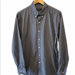 MENS NAUTICA Athletic Fit Blue Check Button Up